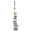 Vidaxl Cat rasking Post con graffi di sisal 230-250 cm grigio