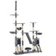 Vidaxl Cat Pole con postes de rascado de sisal 230-250 cm Pootprints Gray