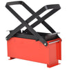 Vidaxl Briquette Press para papel 34x14x14 cm de acero negro y rojo