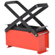 Vidaxl Briquette Premere per carta 34x14x14 cm in acciaio nero e rosso