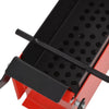 Vidaxl Briquette Press para papel 34x14x14 cm de acero negro y rojo