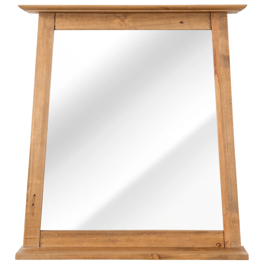 Specchio da bagno Vidaxl 70x12x79 cm pino solido
