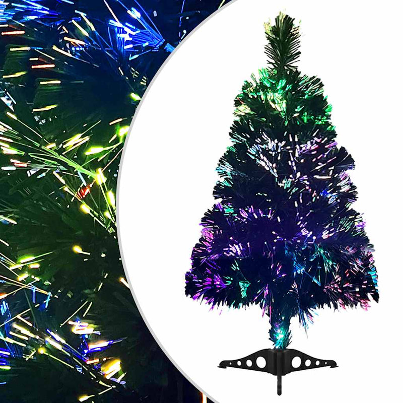 Vidaxl Kunstkerstboom 64 cm de fibra óptica verde