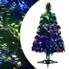 Vidaxl Kunstkerstboom 64 cm de fibra óptica verde
