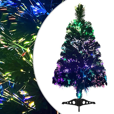 Vidaxl Kunstkerstboom 64 cm de fibra óptica verde