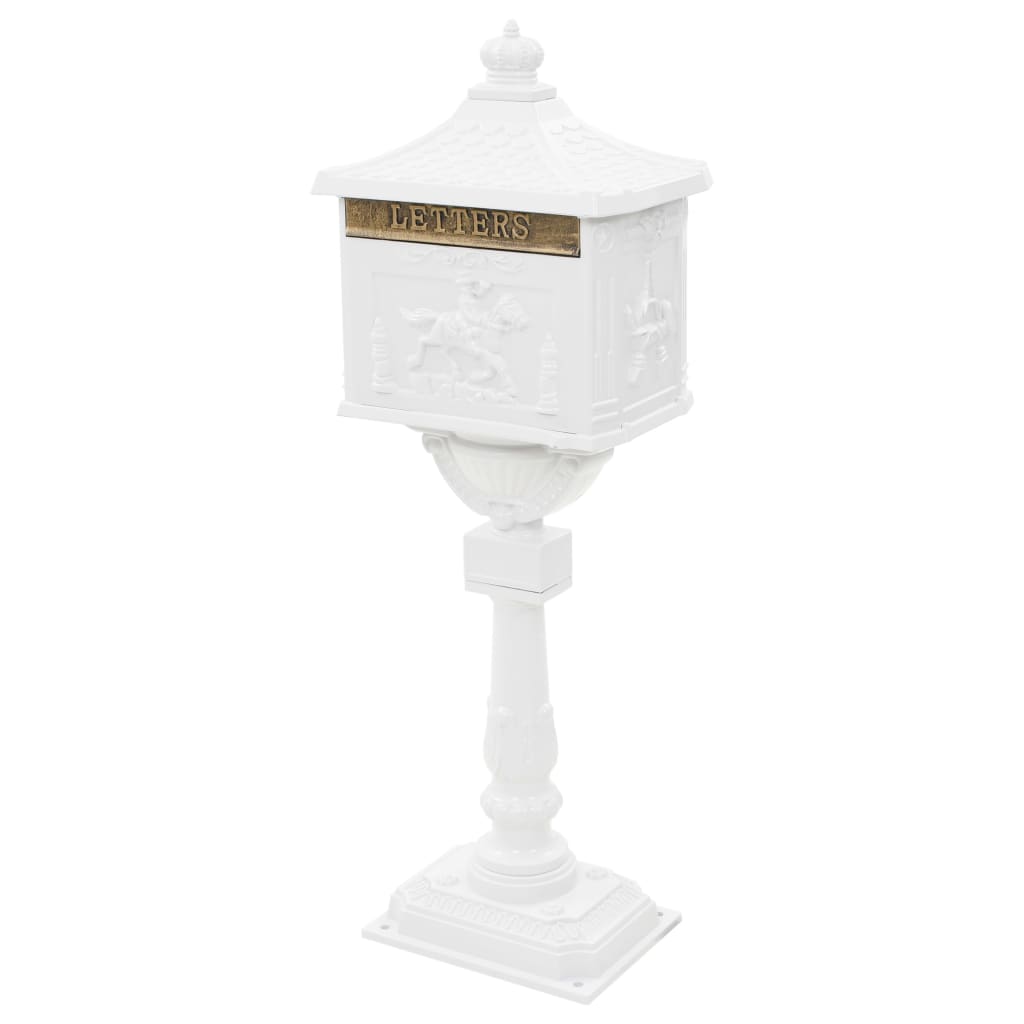 Vidaxl Standing Betterbox Estilo vintage Rust -Aluminio resistente