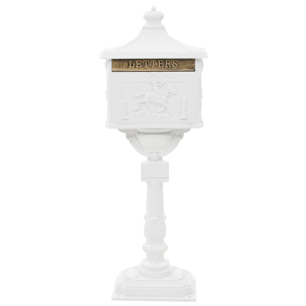Vidaxl Standing Betterbox Estilo vintage Rust -Aluminio resistente