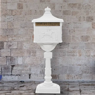 Vidaxl Standing Betterbox Estilo vintage Rust -Aluminio resistente