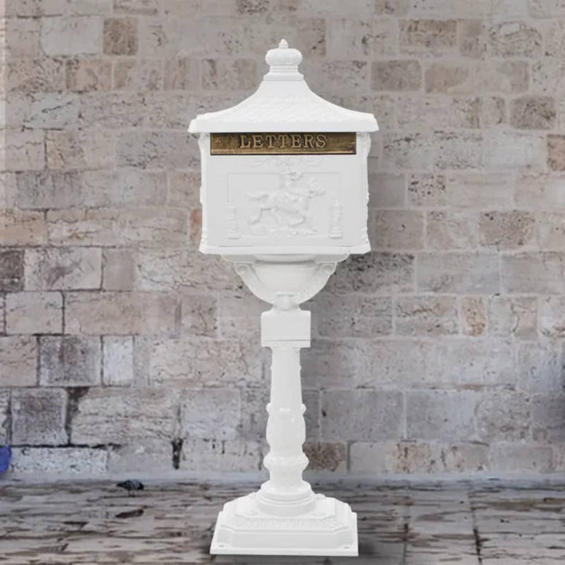 Vidaxl Standing Betterbox Estilo vintage Rust -Aluminio resistente