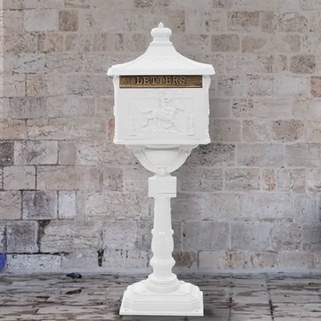 Vidaxl Standing Betterbox Estilo vintage Rust -Aluminio resistente