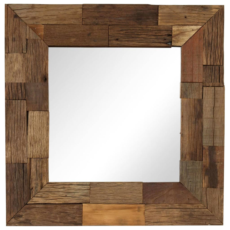 Specchio Vidaxl 50x50 cm Legno riciclato solido