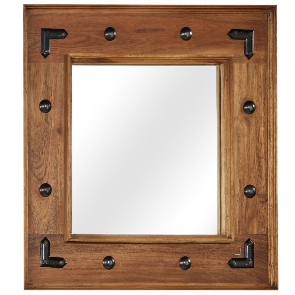 Vidaxl Mirror 50x50 cm Acaciahout solido