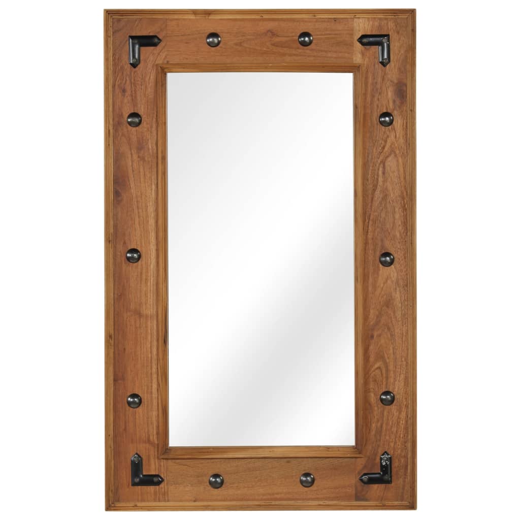 Vidaxl Mirror 50x80 cm Acaciahout solido