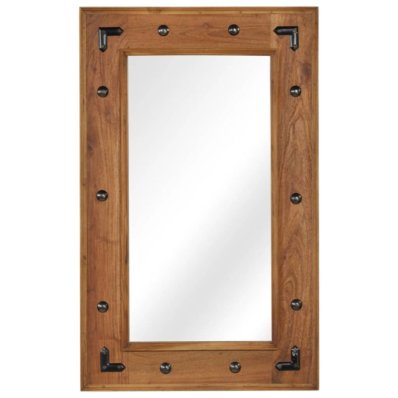Vidaxl Mirror 50x80 cm Acaciahout solido