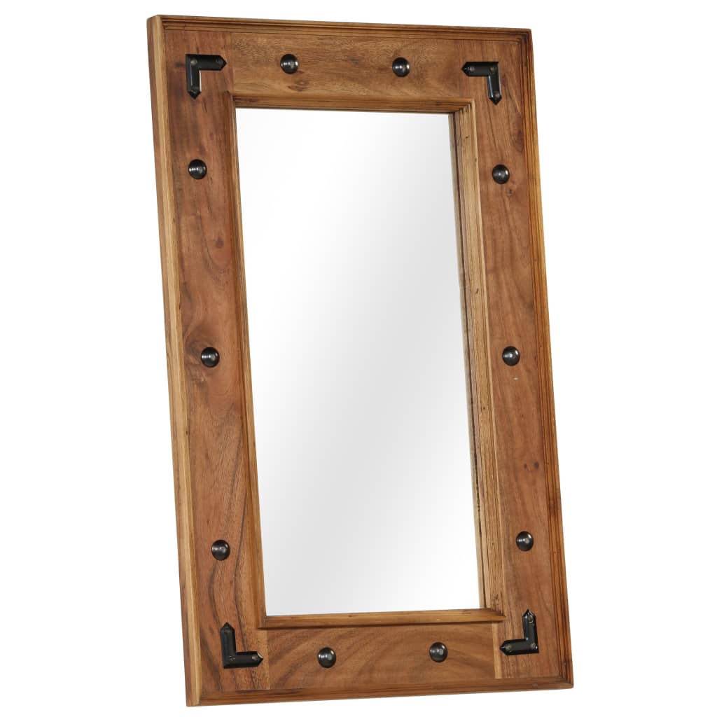 Vidaxl Mirror 50x80 cm Acaciahout solido