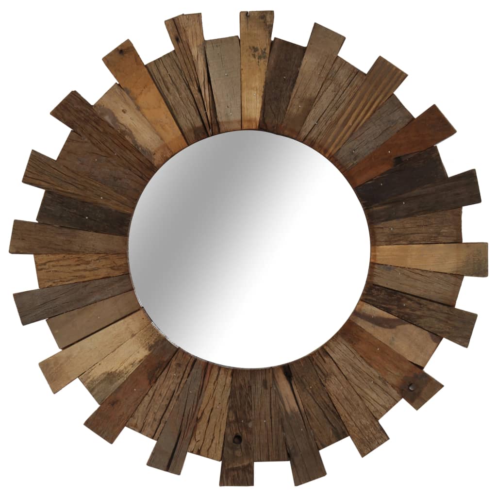 Specchio da parete Vidaxl 50 cm Legno riciclato solido