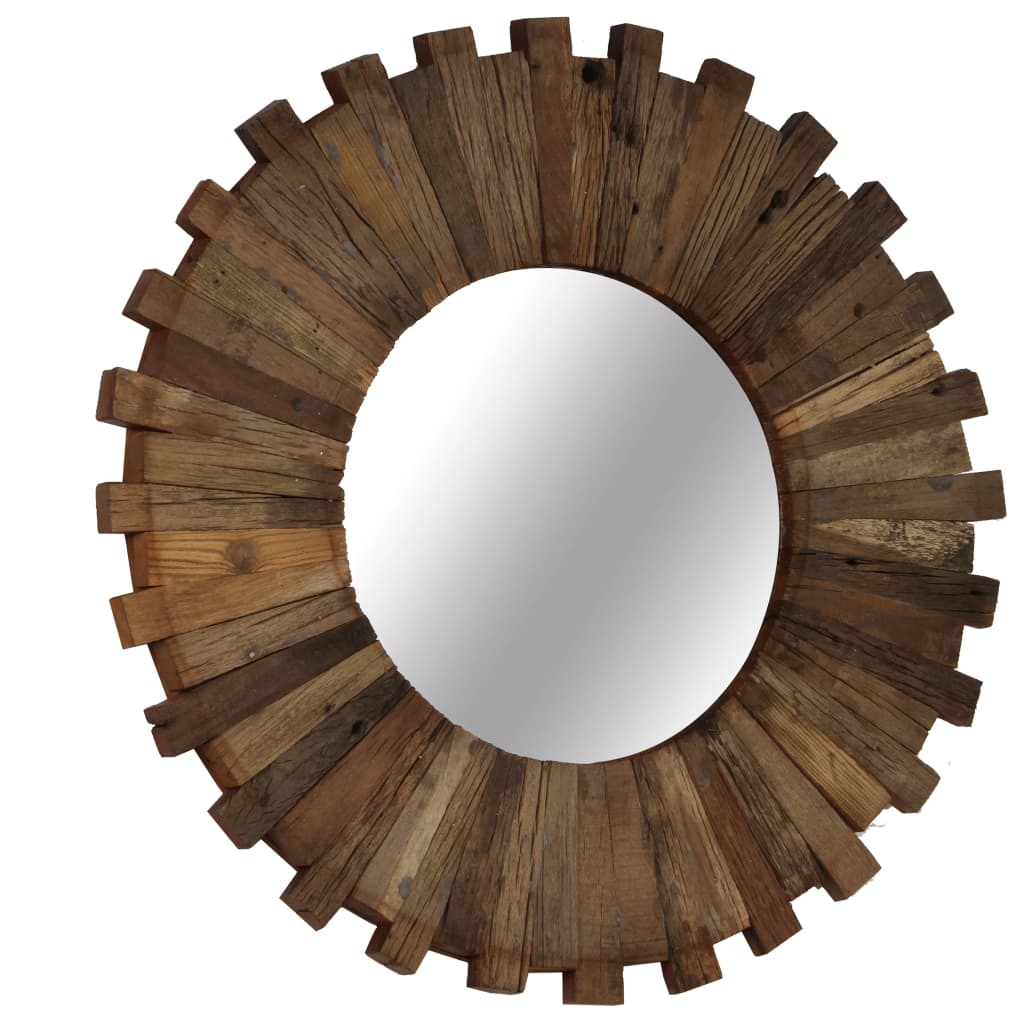 Specchio da parete Vidaxl 50 cm Legno riciclato solido