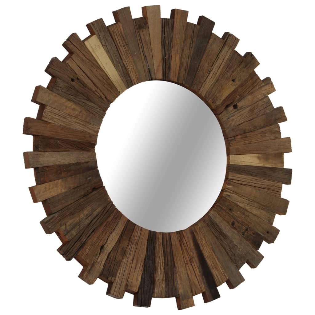 Specchio da parete Vidaxl 50 cm Legno riciclato solido