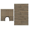 Vidaxl Bathmatting Set Mand -Woven Jute y polvo natural y negro