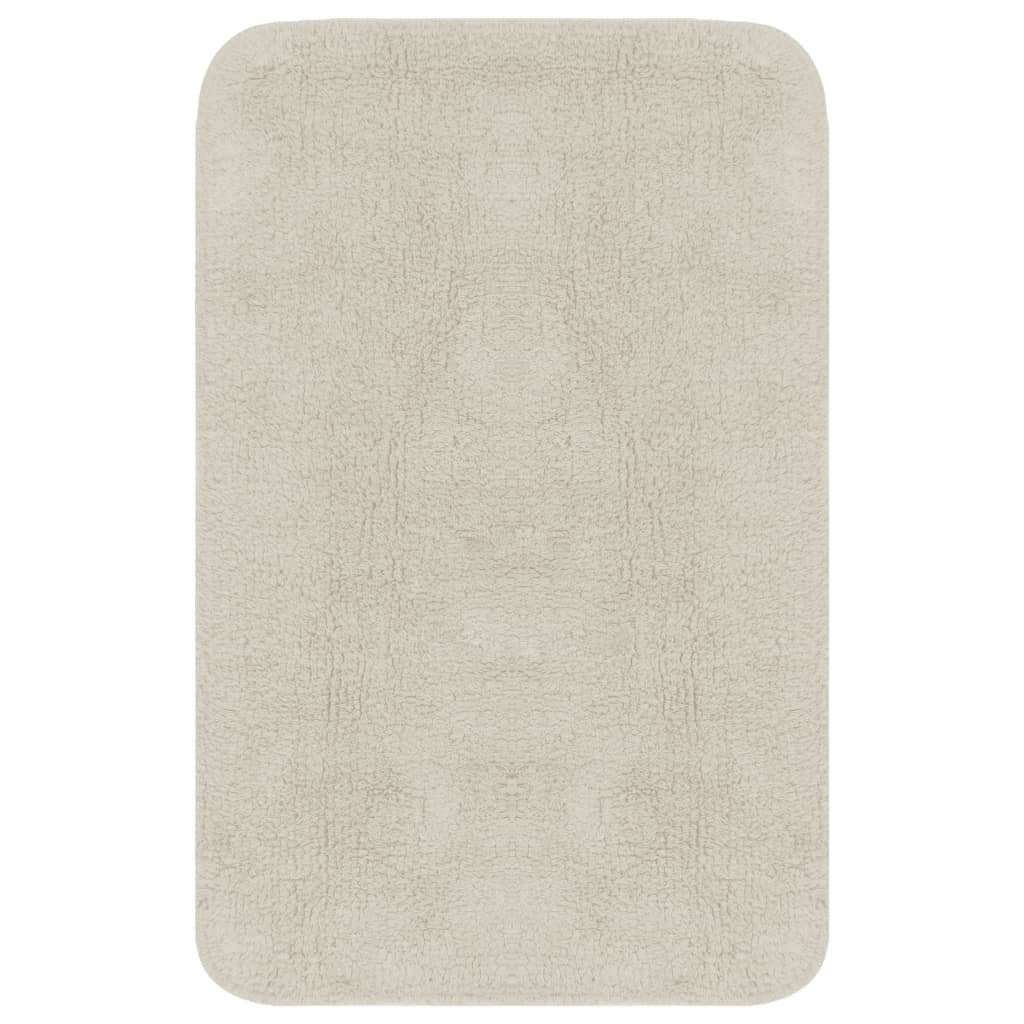 Vidaxl Bathmatting Tela White 3 piezas