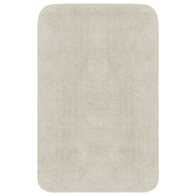 Vidaxl Bathmatting Set tessuto bianco 2 parti