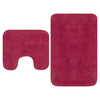 Vidaxl Bathmatting Set Fucsia de 2 piezas