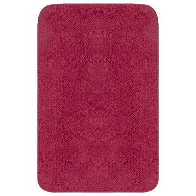 Vidaxl Bathmatting Set Fabric Fuchsia a 2 pezzi