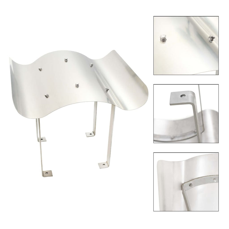 Vidaxl schoorsteenkap roestvrij staal 70 x 100 x 38 cm