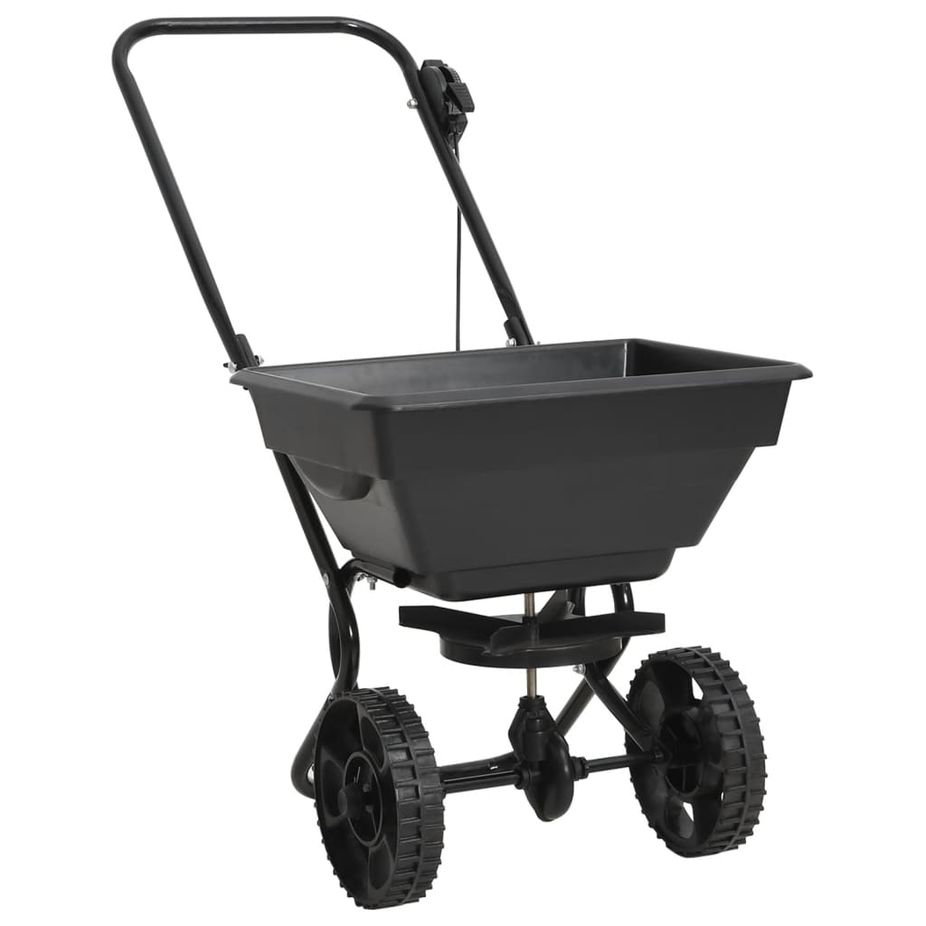 Vidaxl strooiwagen duwmodel 15 l 80x46x75 cm pvc en staal