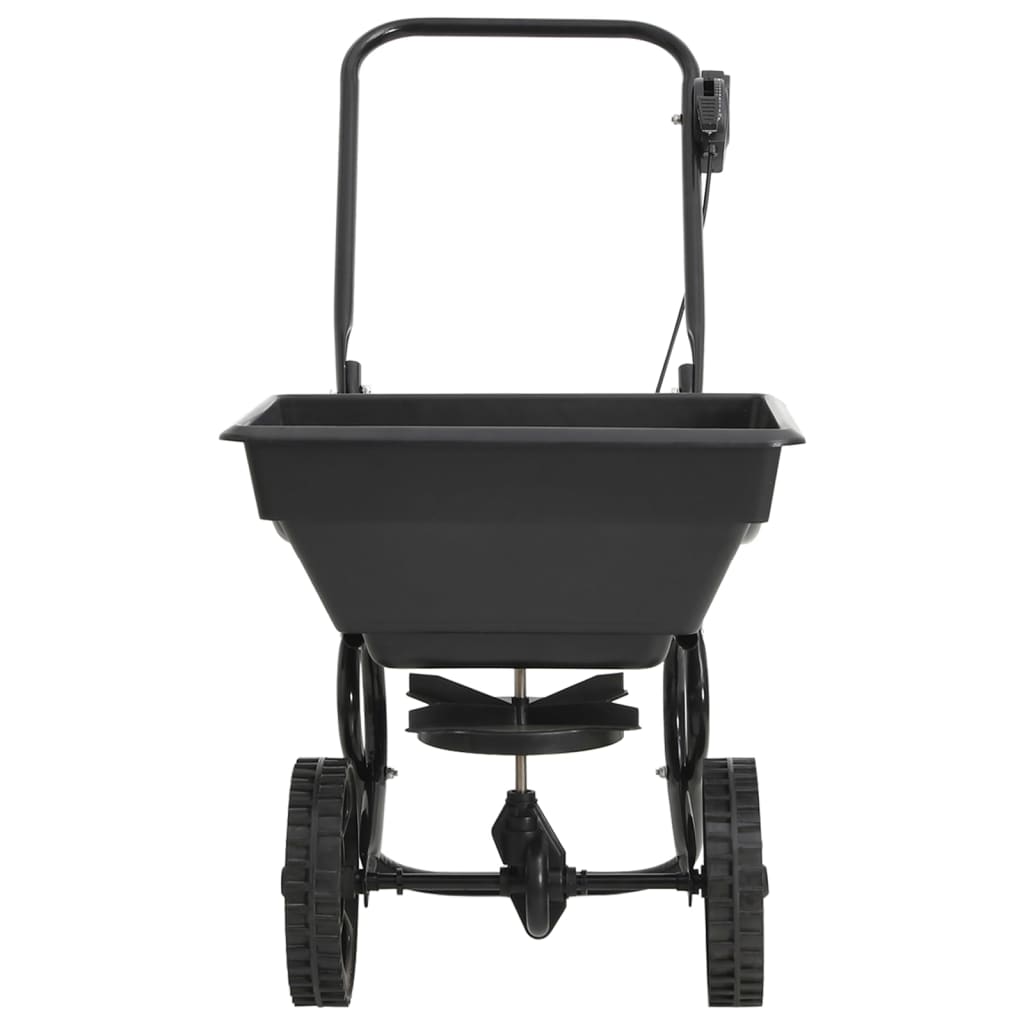 Vidaxl strooiwagen duwmodel 15 l 80x46x75 cm pvc en staal