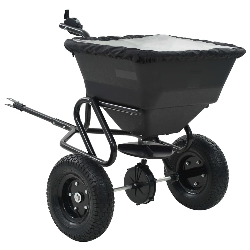 Spargitore da traino Vidaxx modello 45 l 125x74x79 cm PVC e acciaio