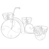 Vidaxl Plant Standard Standard Cycling Stile Vintage Metal