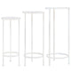 Vidaxl 3 partes de stand stand de estilo vintage de metal blanco antiguo