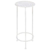 Vidaxl 3 partes de stand stand de estilo vintage de metal blanco antiguo
