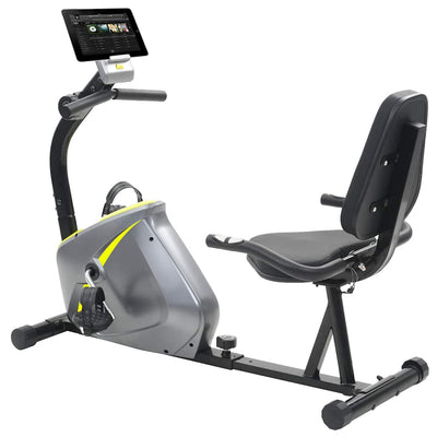 Vidaxl Bicicleta de bicicleta mentirosa Magnética con un monitor de frecuencia cardíaca