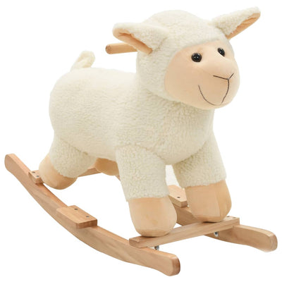 Vidaxl Hobbelier Schaap 78x34x58 CM Plush White