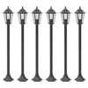 Vidaxl Piccolo l'illuminazione per il giardino E27 110 cm Aluminio Bronzo 6 pezzi