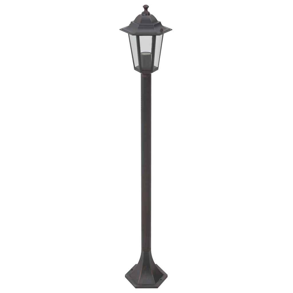 Vidaxl Piccolo l'illuminazione per il giardino E27 110 cm Aluminio Bronzo 6 pezzi