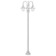 Vidaxl Paal Lighting Garden E27 220 cm in alluminio bianco a 3 pezzi