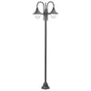 Vidaxl paalverlichting tuin e27 220 cm aluminium brons 3-delig