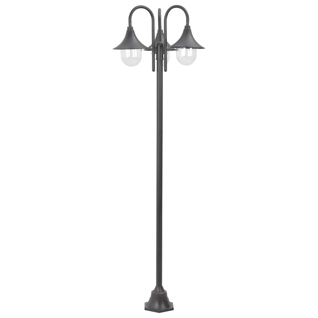 Vidaxl Light Lighting Garden E27 220 cm Aluminio Bronzo a 3 pezzi