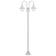 Vidaxl Paal Lighting Garden E27 220 cm in alluminio bianco a 2 pezzi