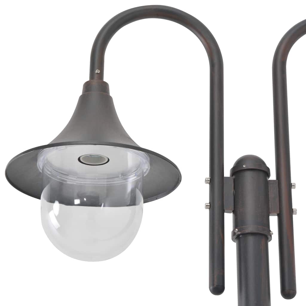 Vidaxl Light Lighting Garden E27 220 cm Aluminio Bronzo a 2 pezzi