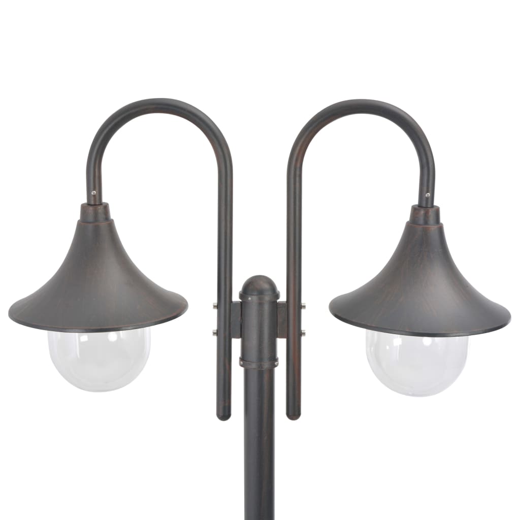 Vidaxl Light Lighting Garden E27 220 cm Aluminio Bronzo a 2 pezzi