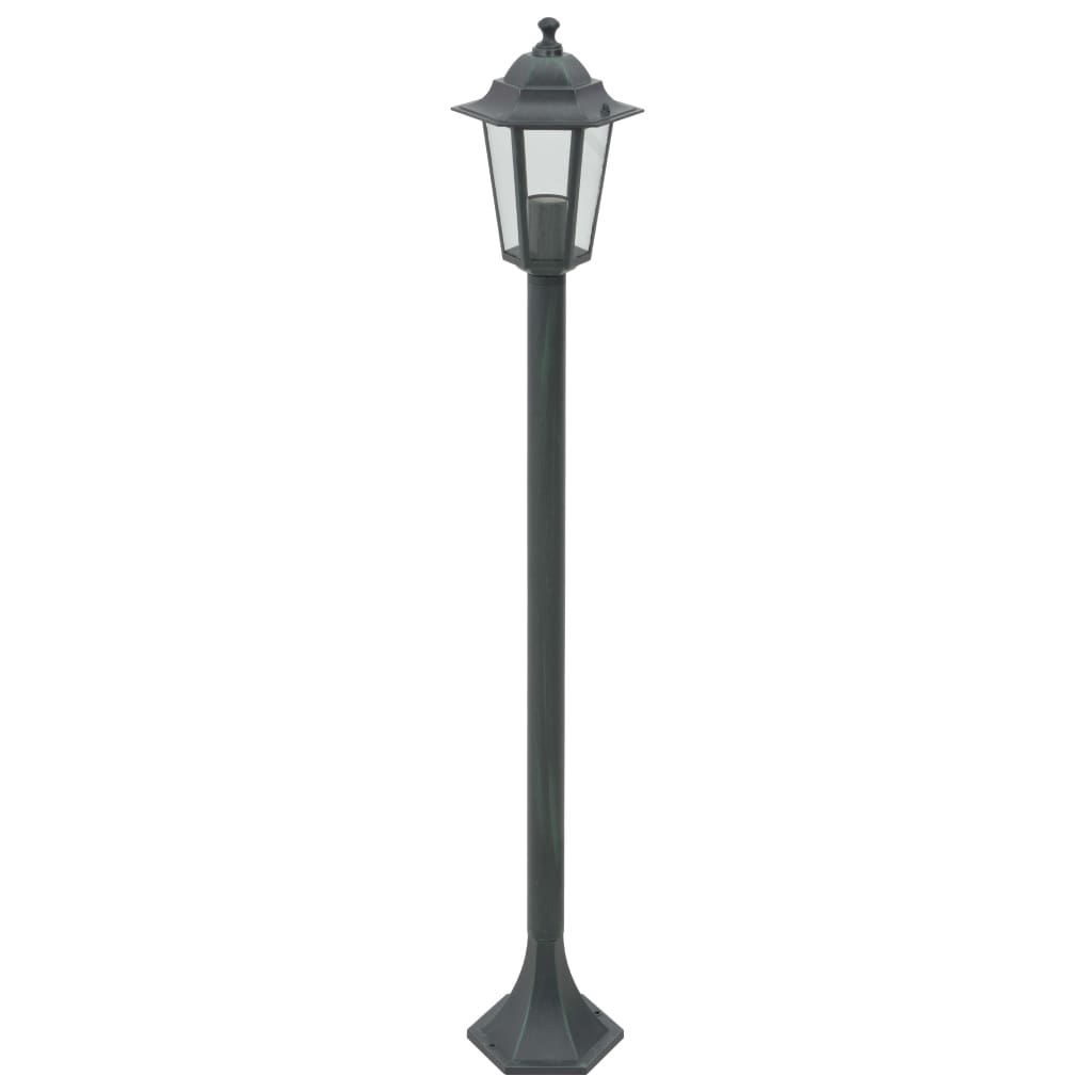 Vidaxl Piccolo l'illuminazione per il giardino E27 110 cm Aluminio verde scuro 6 STS