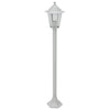 Iluminación de pila Vidaxl para jardín E27 110 cm de aluminio blanco 6 pts