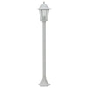 Iluminación de pila Vidaxl para jardín E27 110 cm de aluminio blanco 6 pts