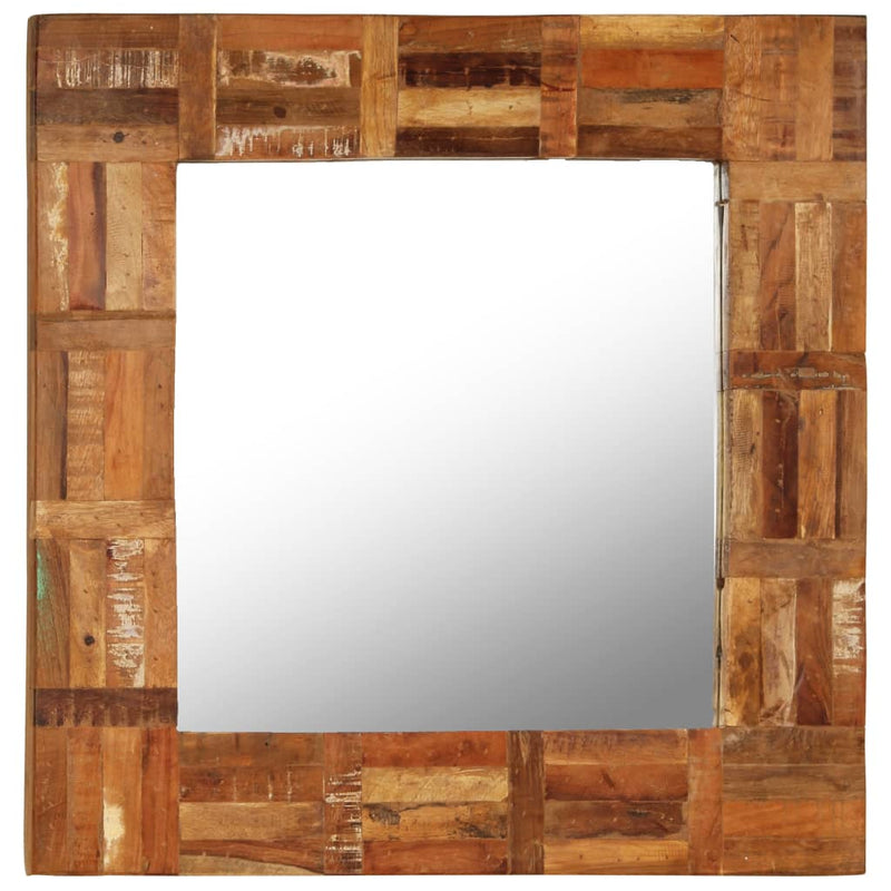 Specchio da parete Vidaxl 60x60 cm Legno riciclato solido