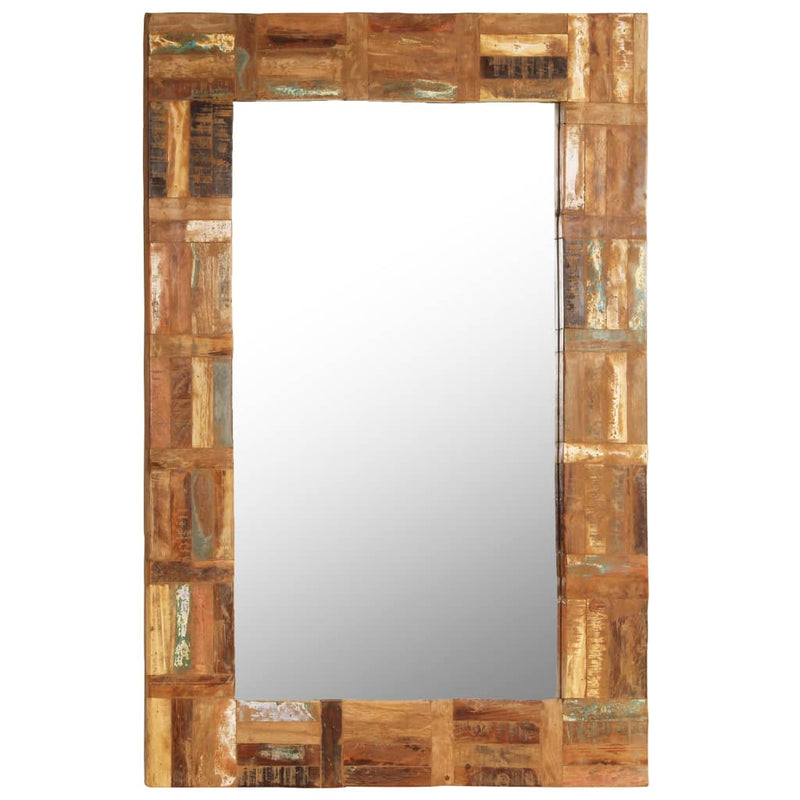 Specchio da parete Vidaxl 60x90 cm Legno riciclato solido