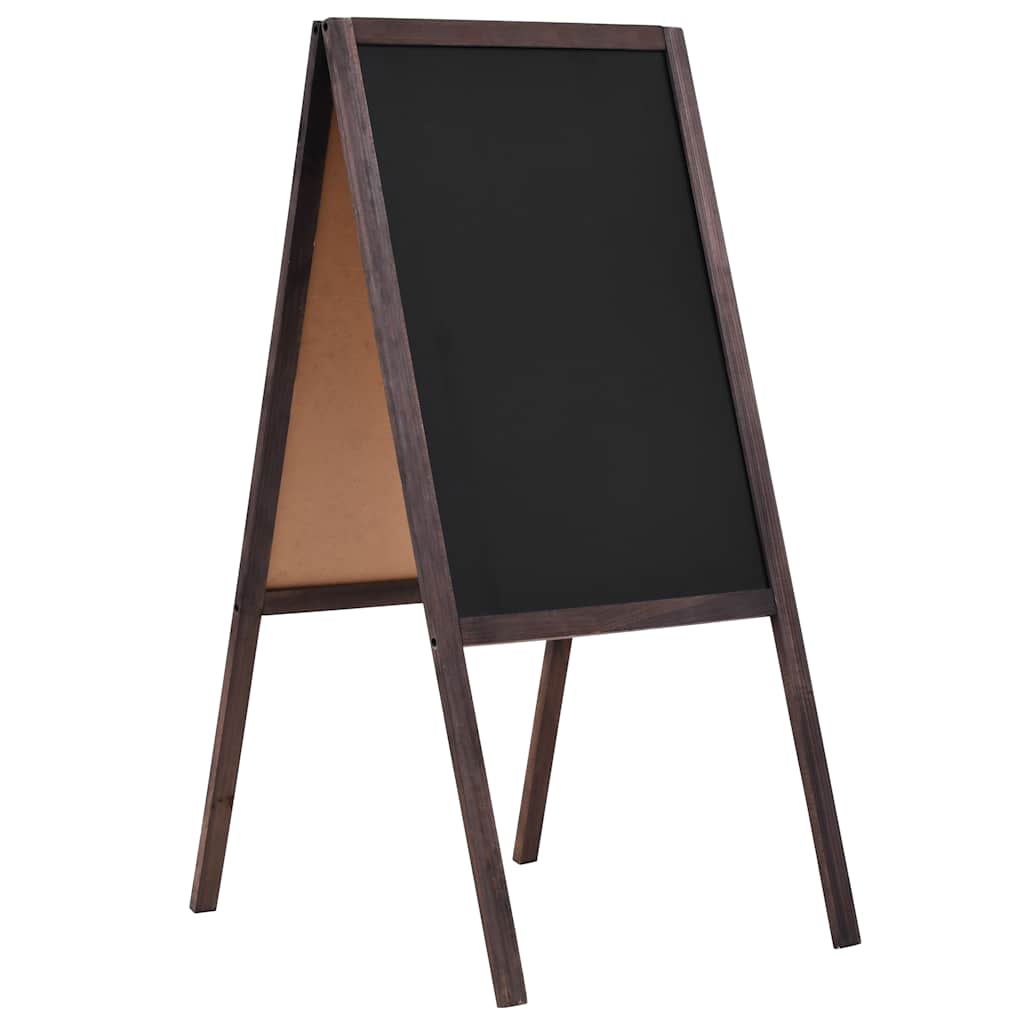 Vidaxl pizarra de doble lado de 40x60 cm de madera de cedro de 40x60 cm
